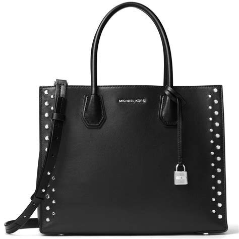 michael kors mercer black large tote bag|Michael Kors mercer bag review.